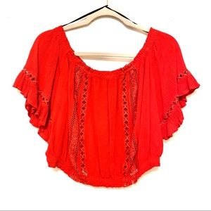 H&M Red Bubble Top